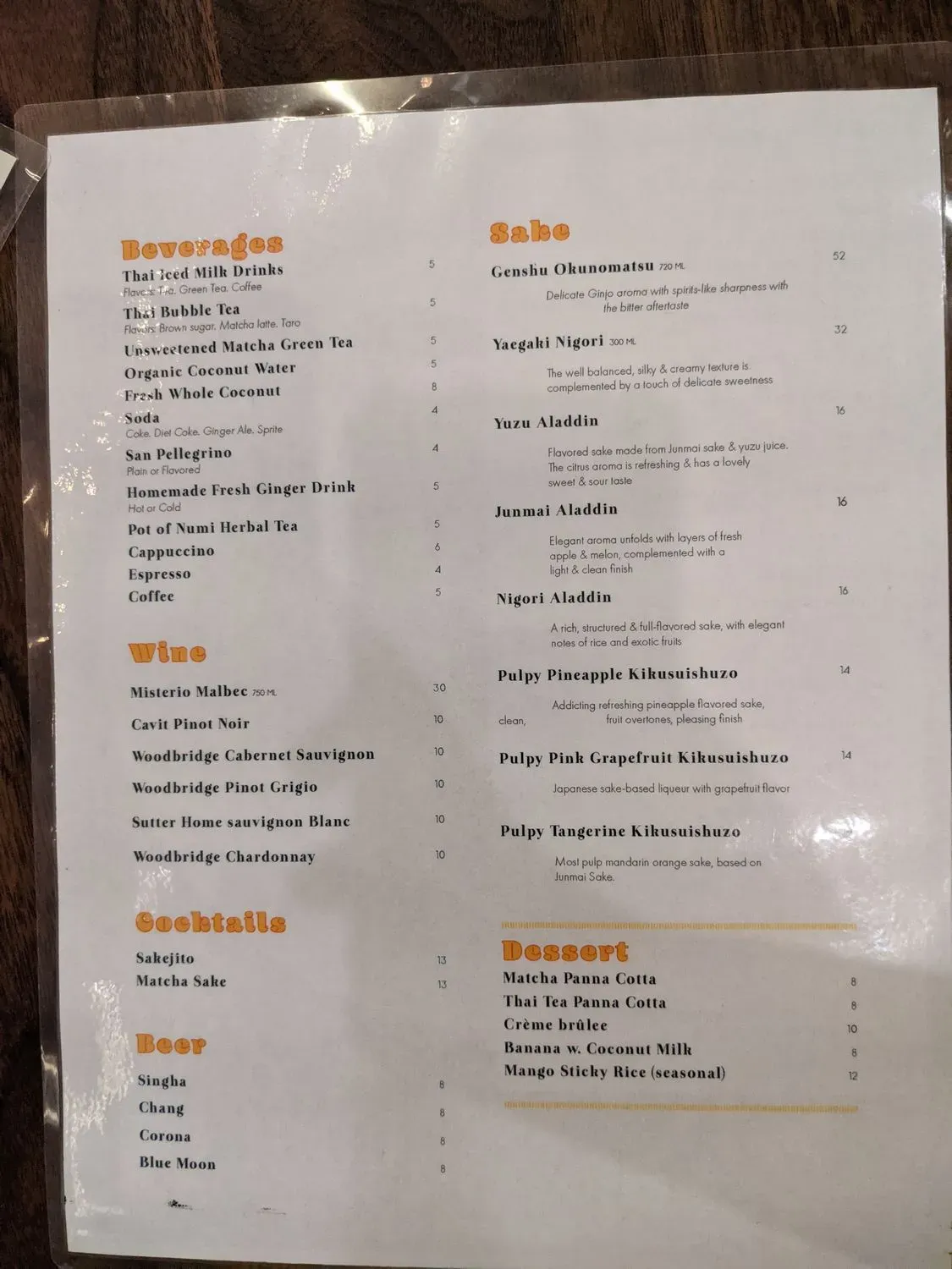 Menu 6