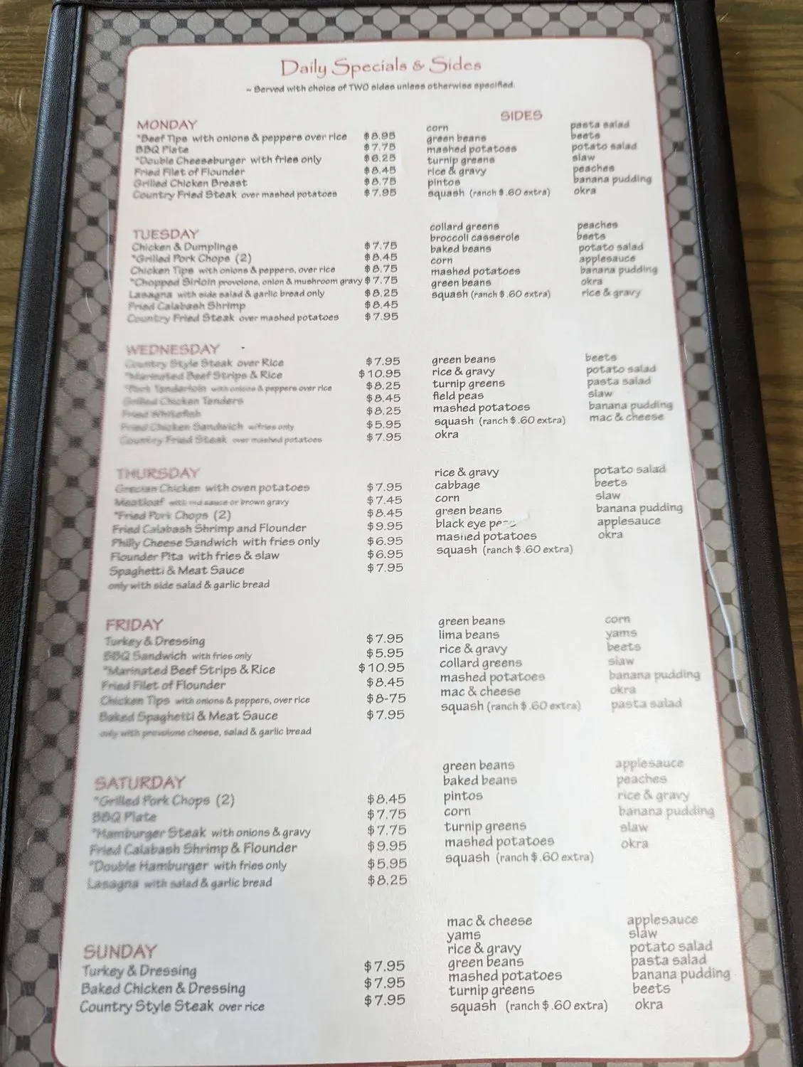 Menu 2