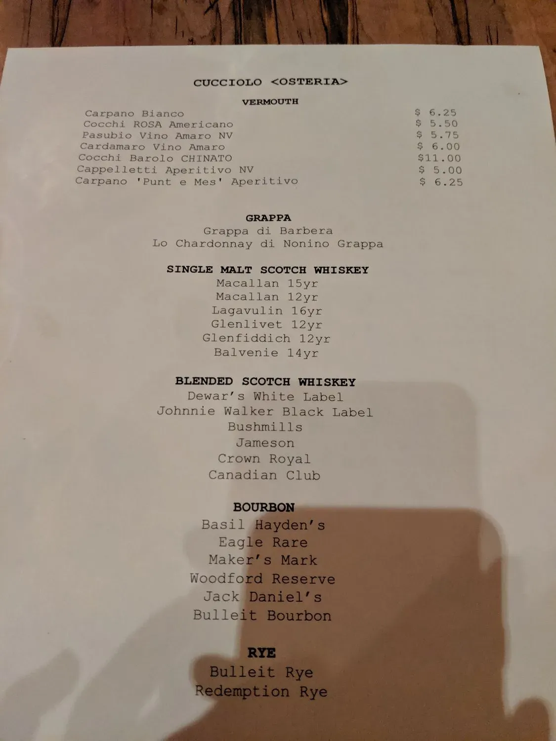 Menu 1