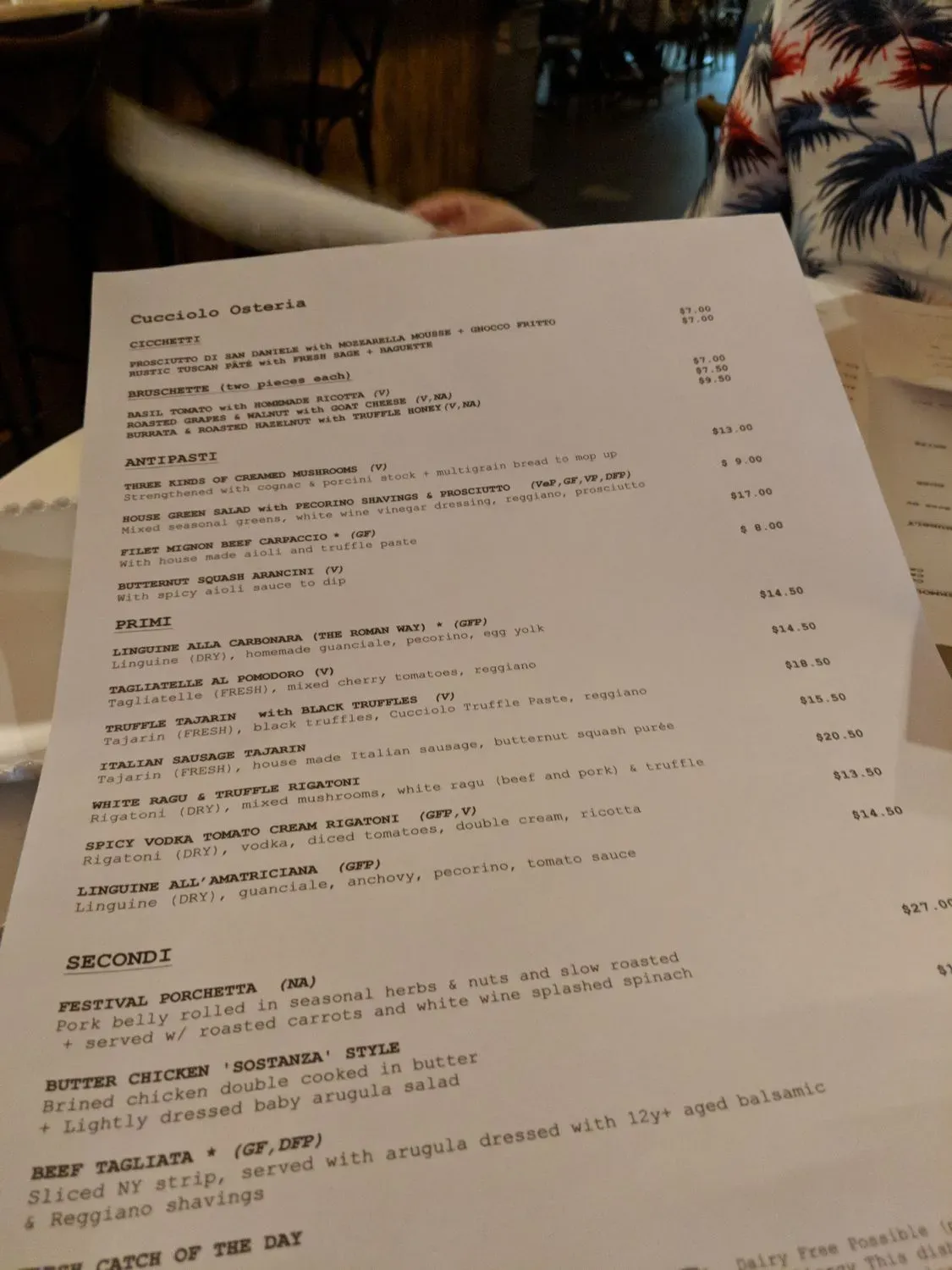 Menu 5