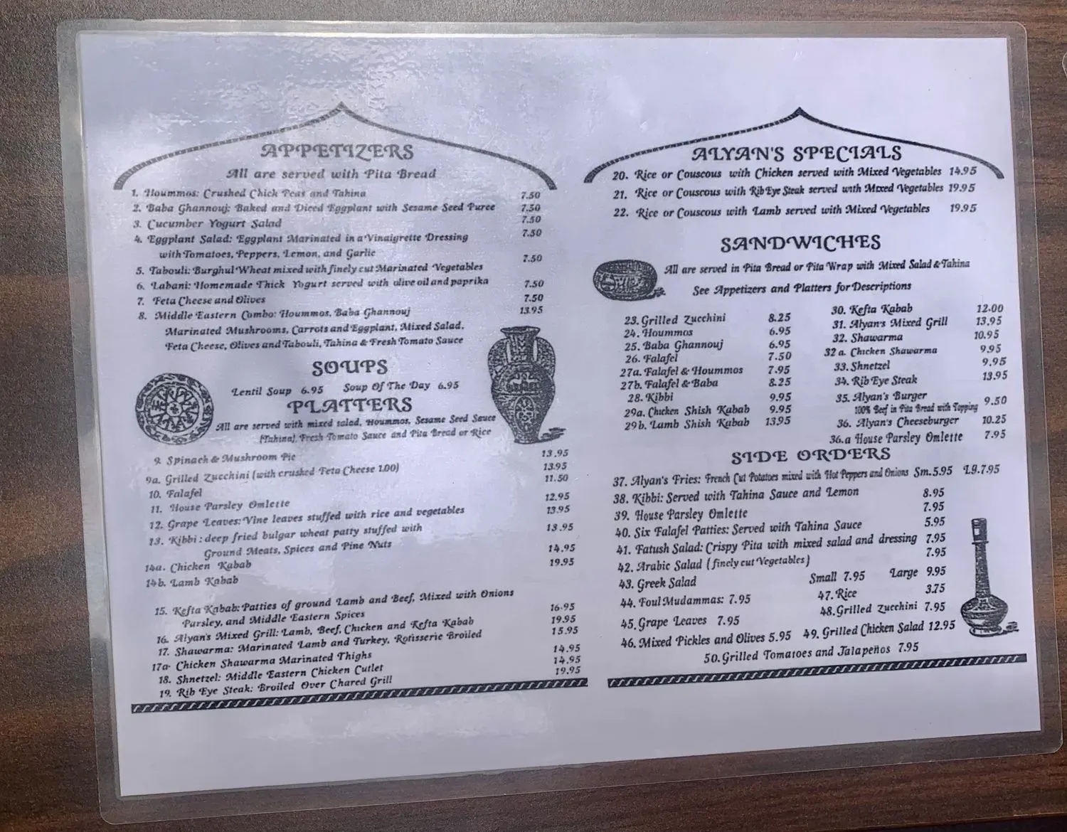 Menu 5