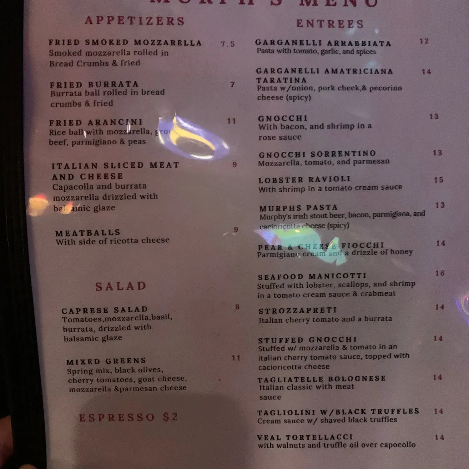 Menu 3