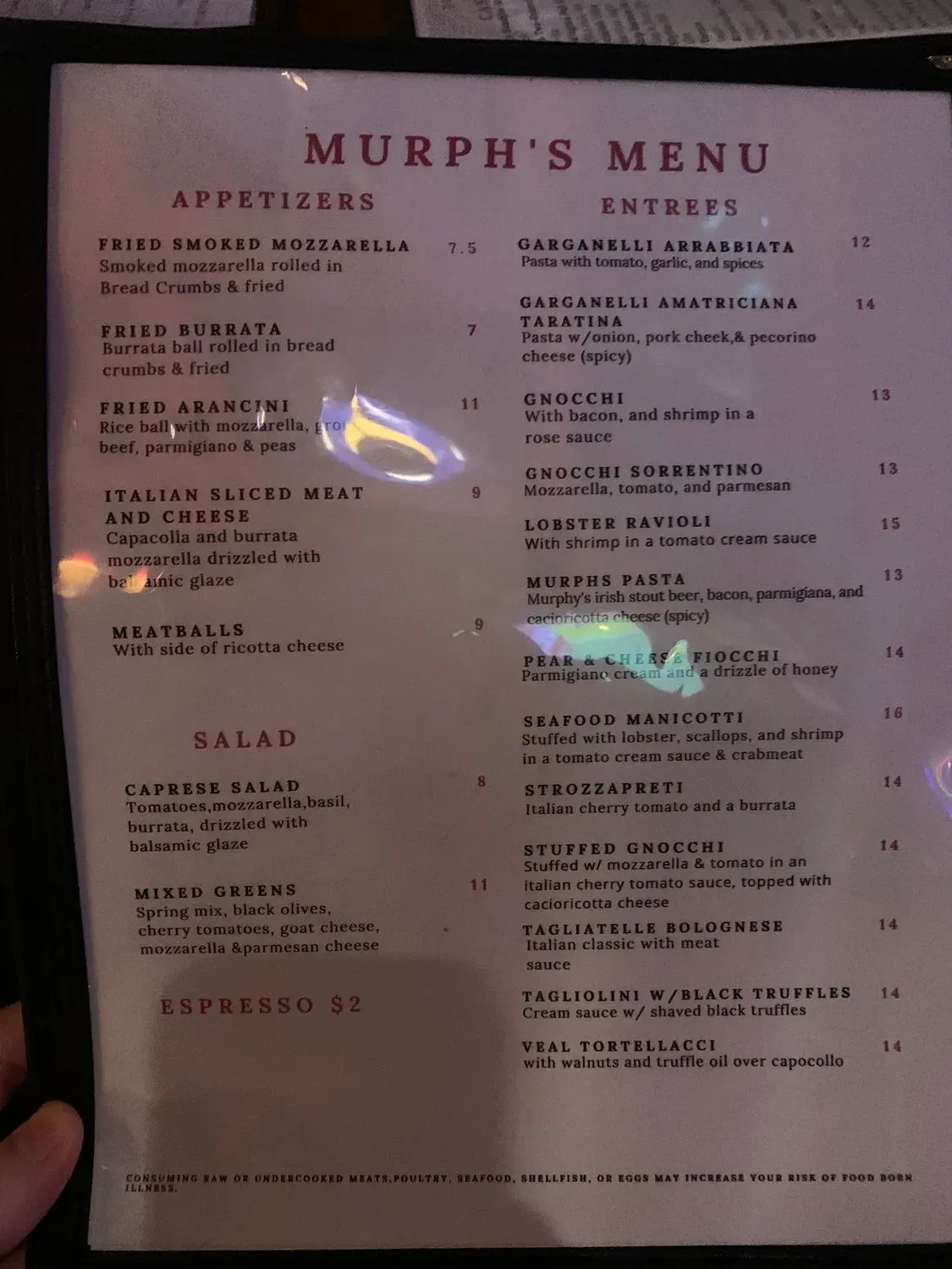 Menu 5