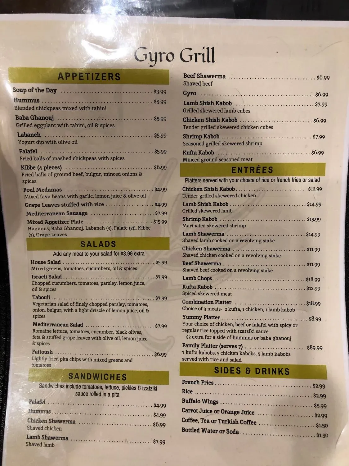 Menu 5