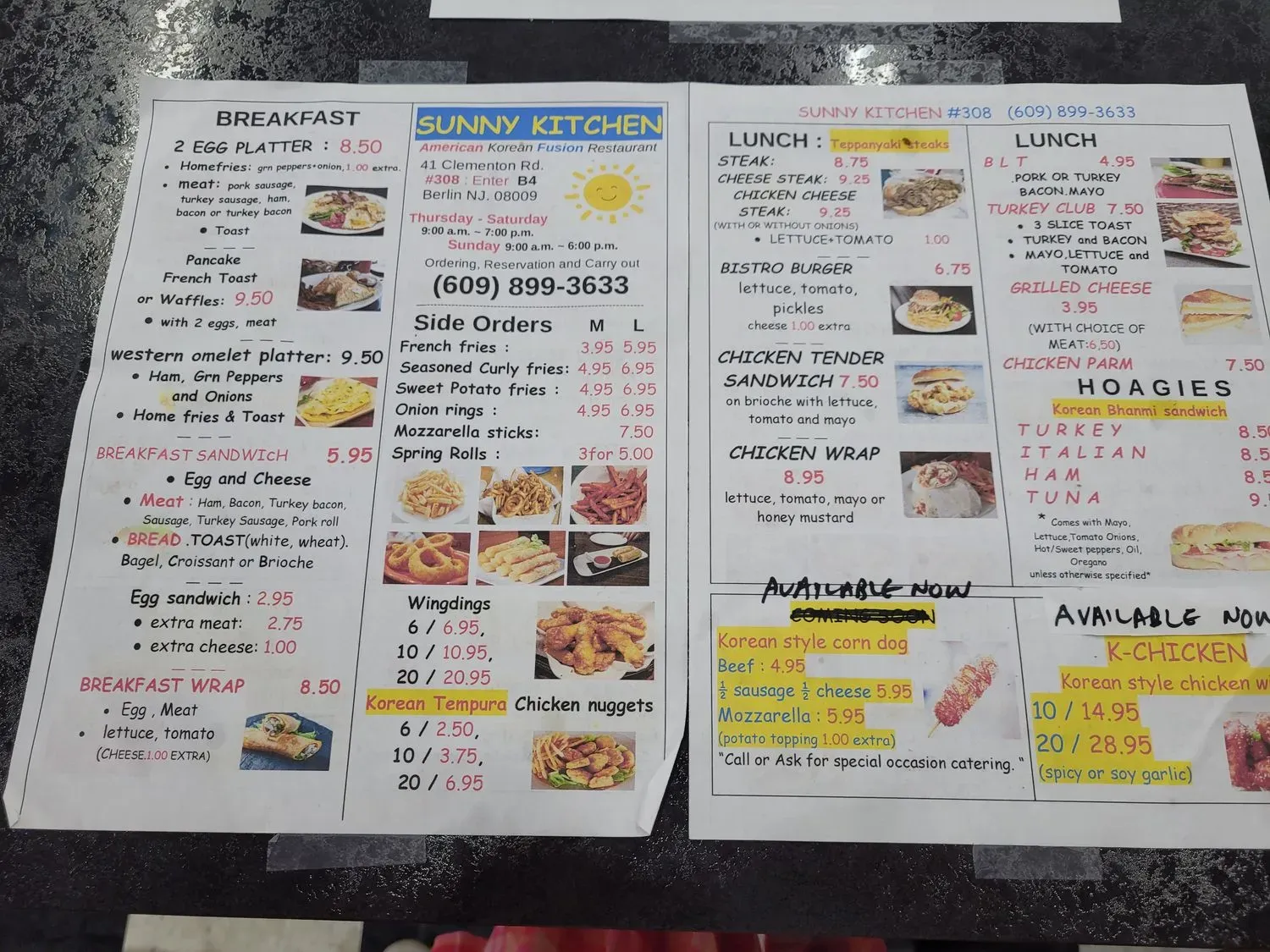 Menu 2