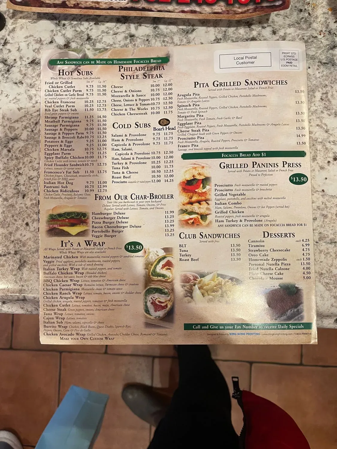 Menu 3