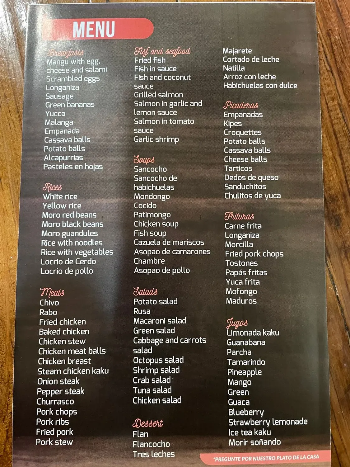 Menu 1