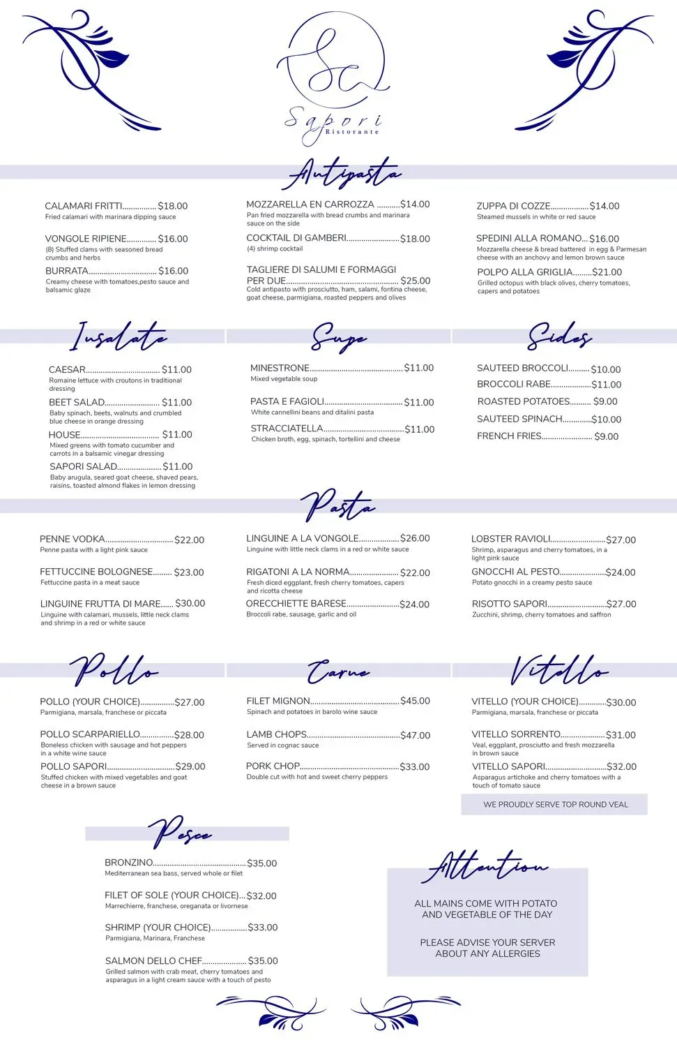 Menu 1