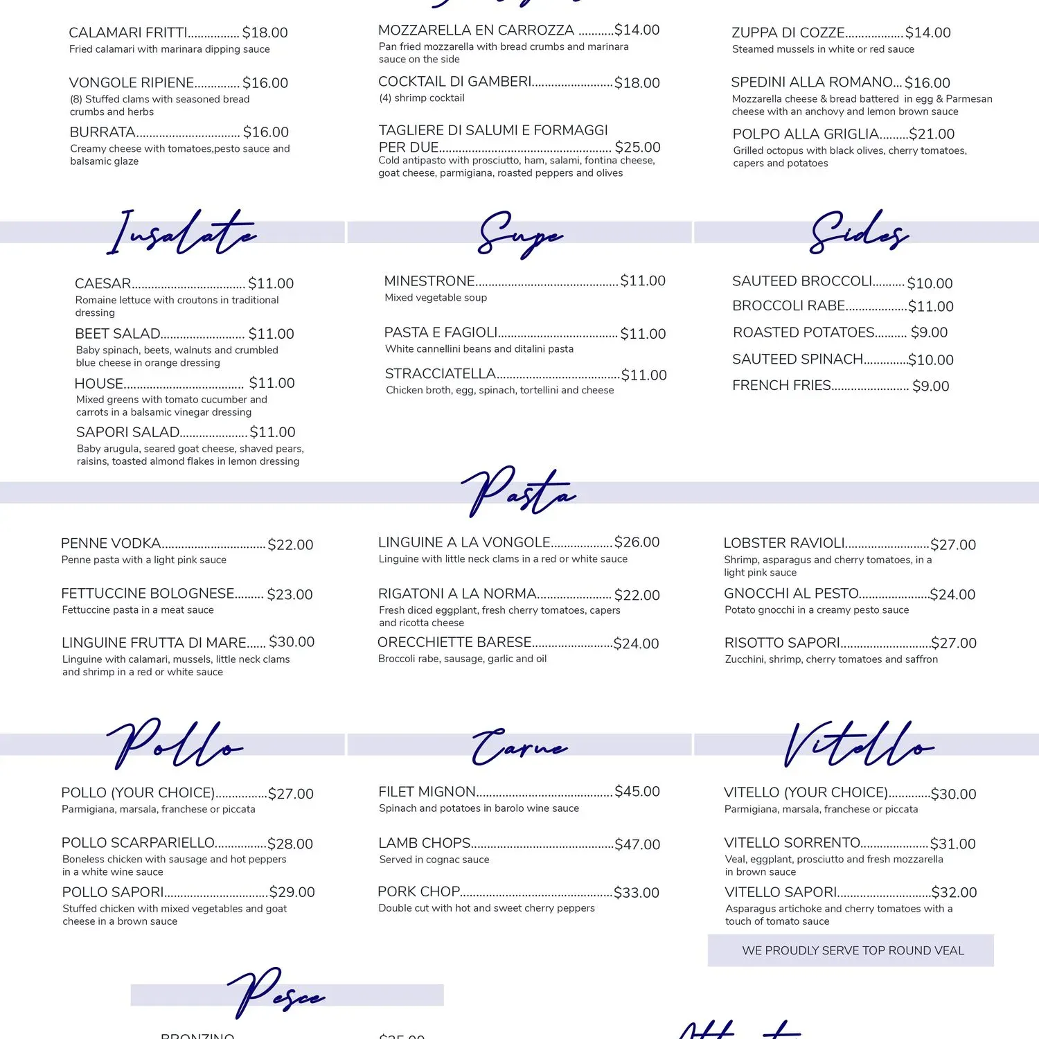 Menu 1