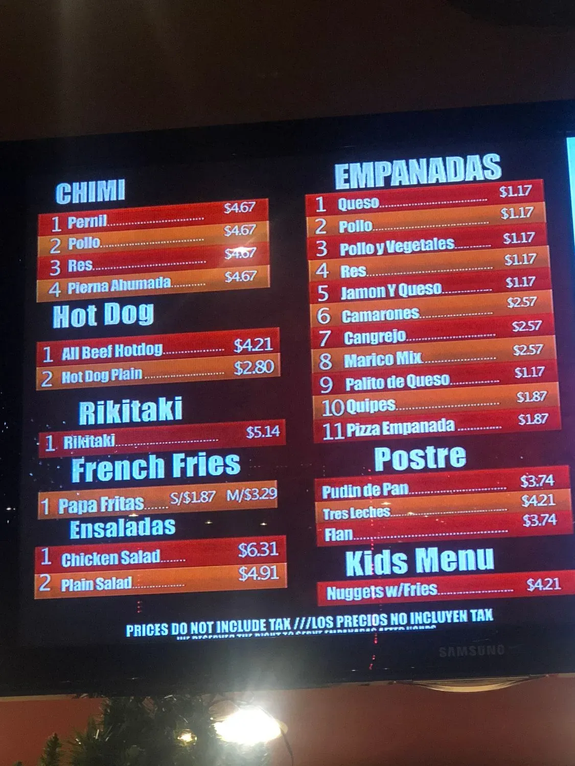 Menu 3