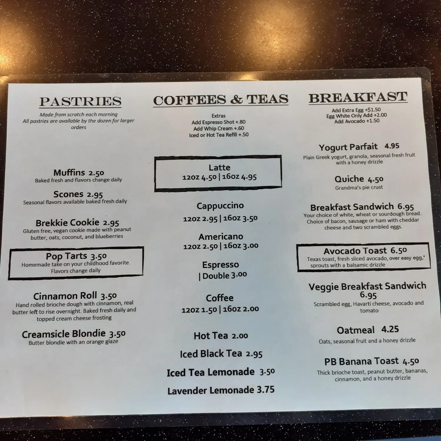 Menu 2