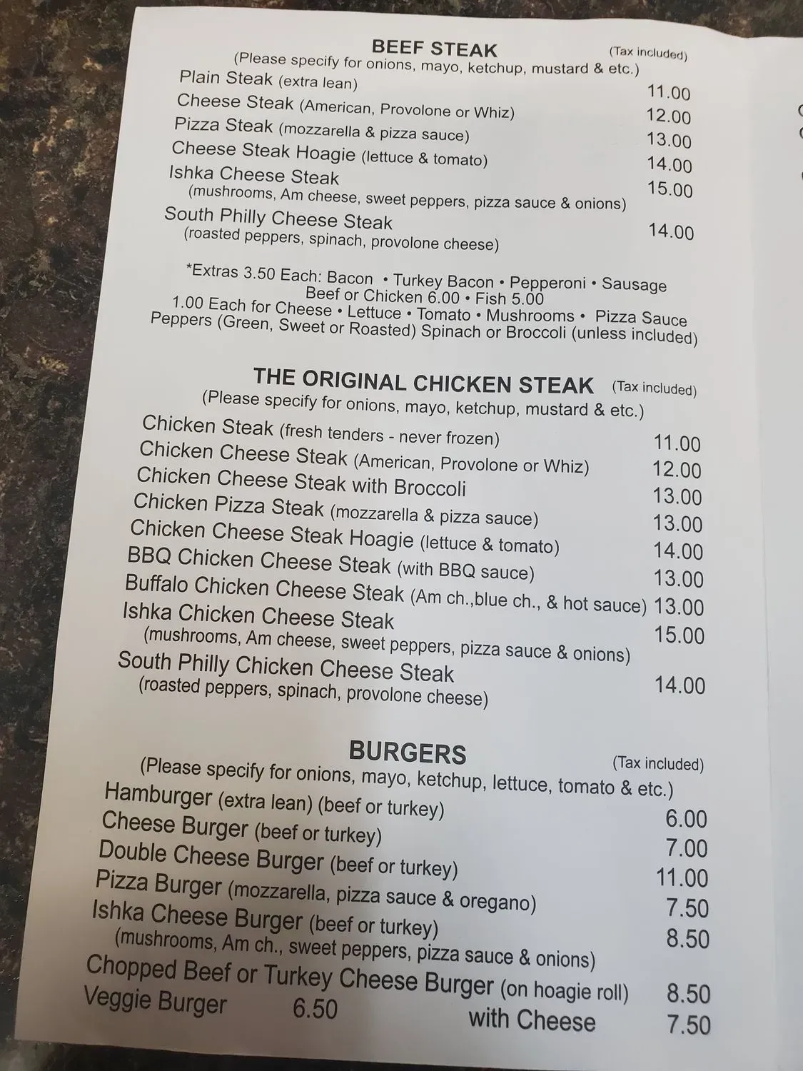 Menu 6