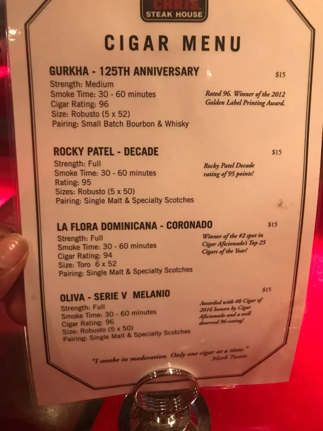 Menu 5