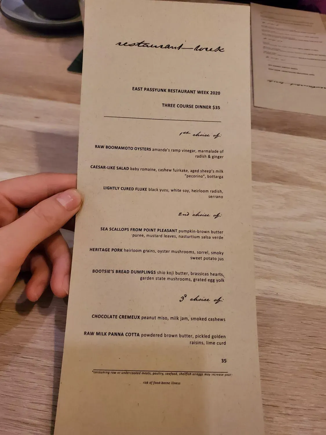 Menu 5