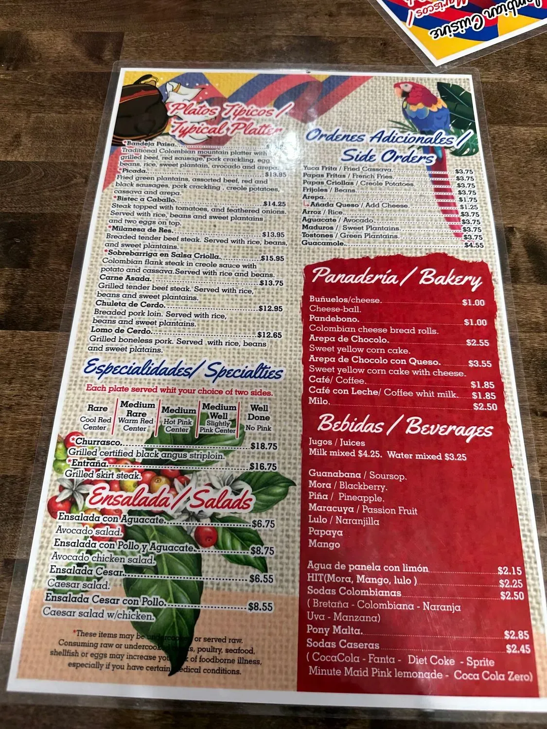 Menu 1