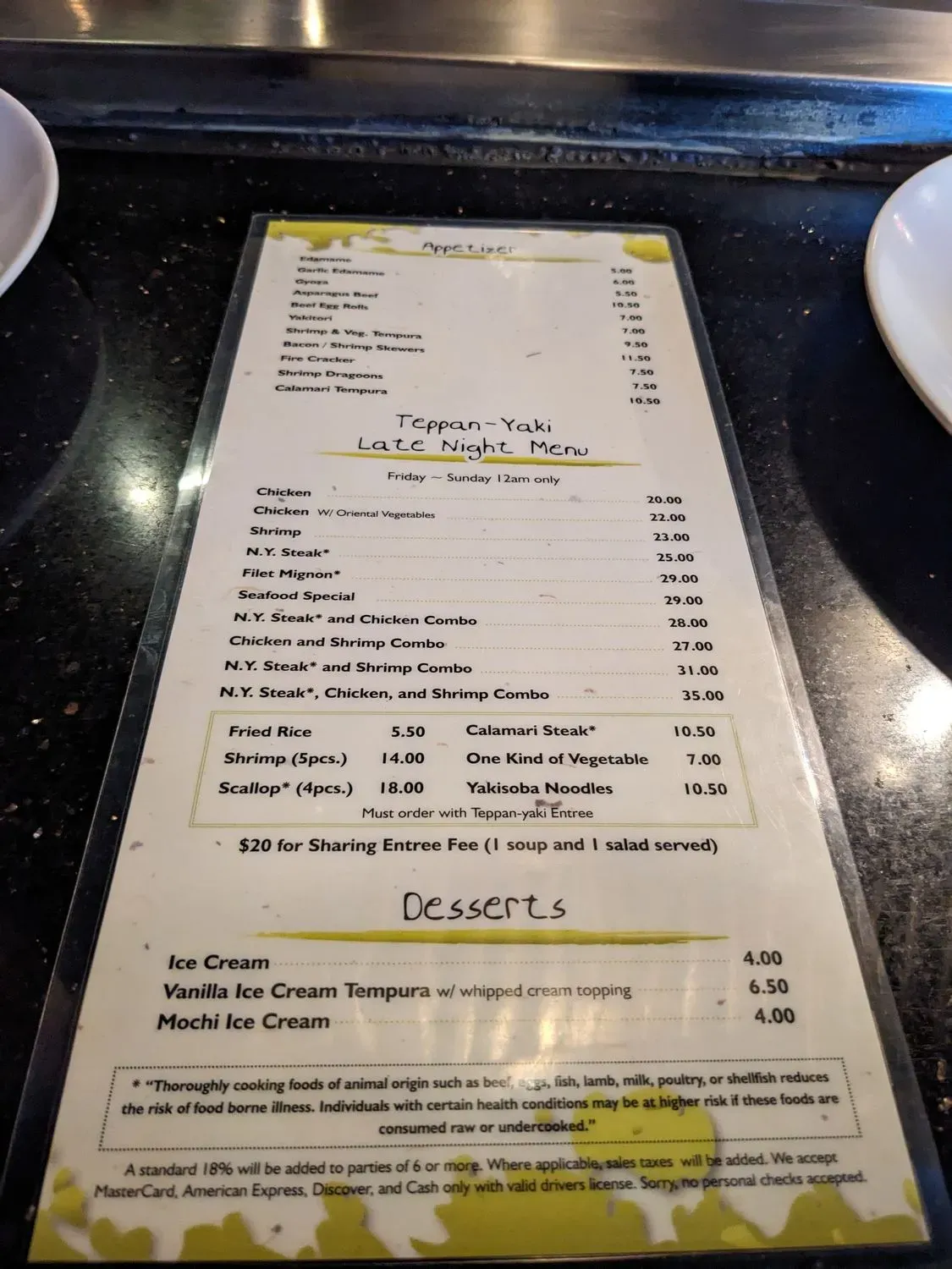 Menu 1