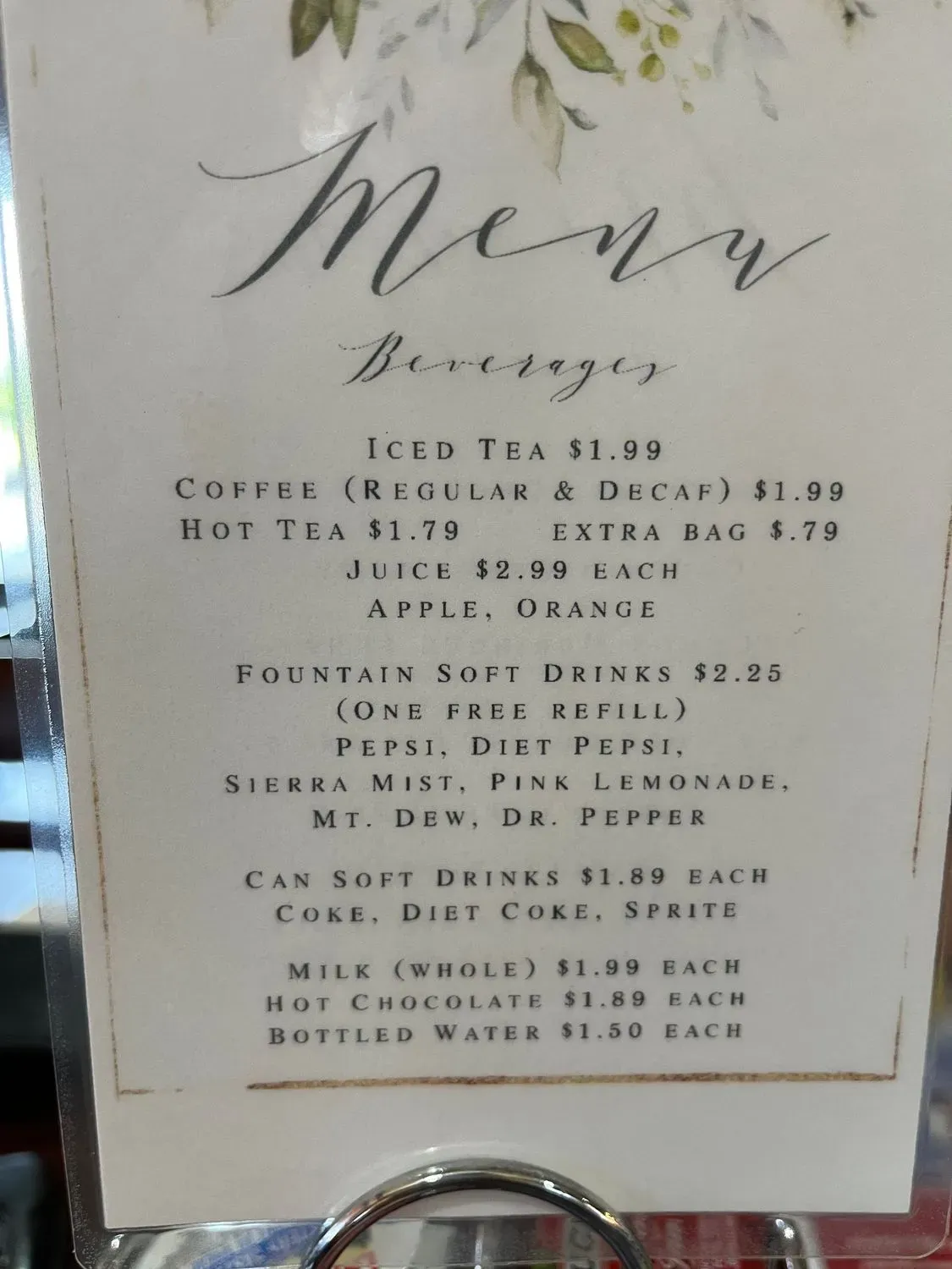 Menu 5