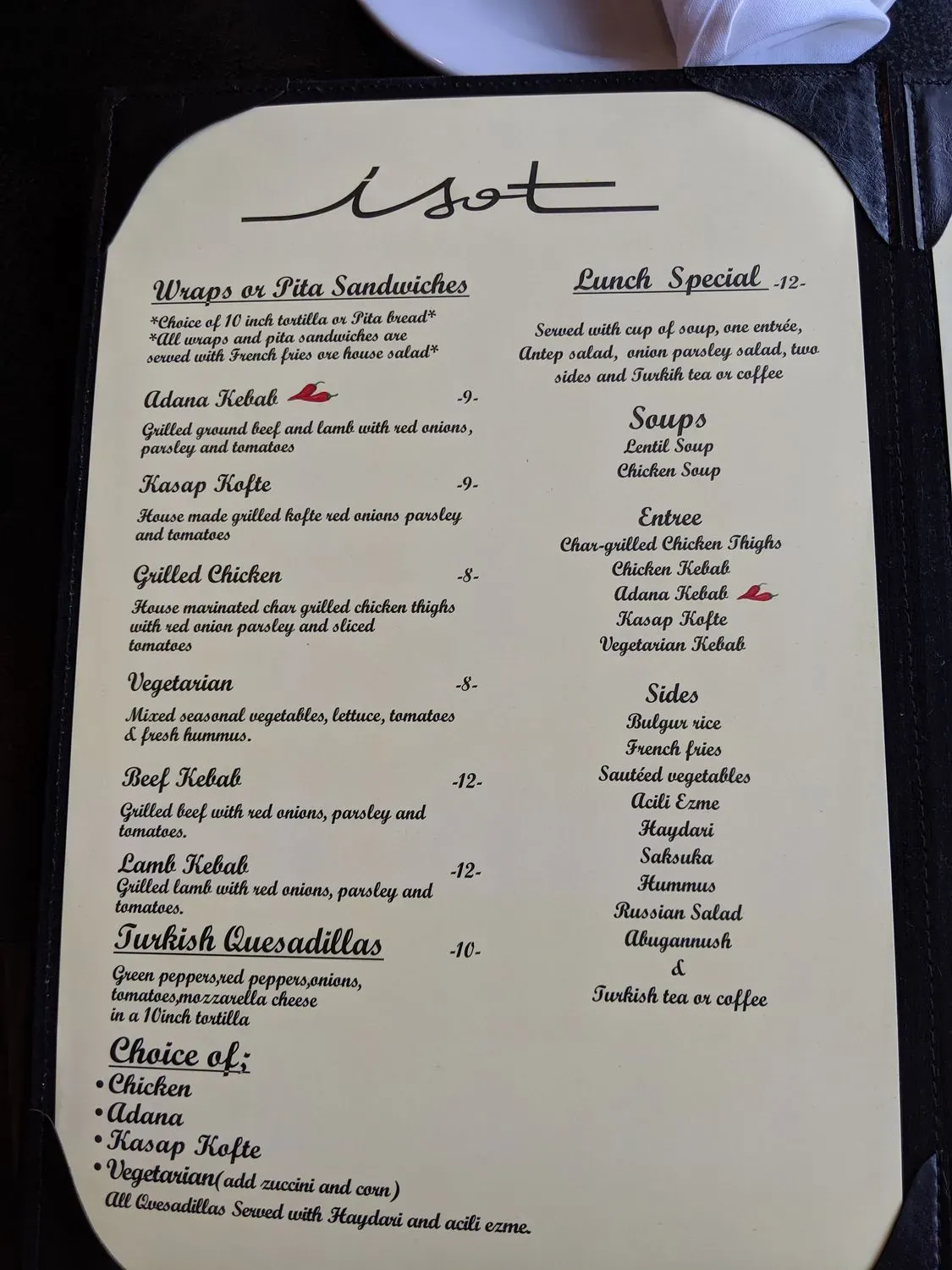 Menu 6