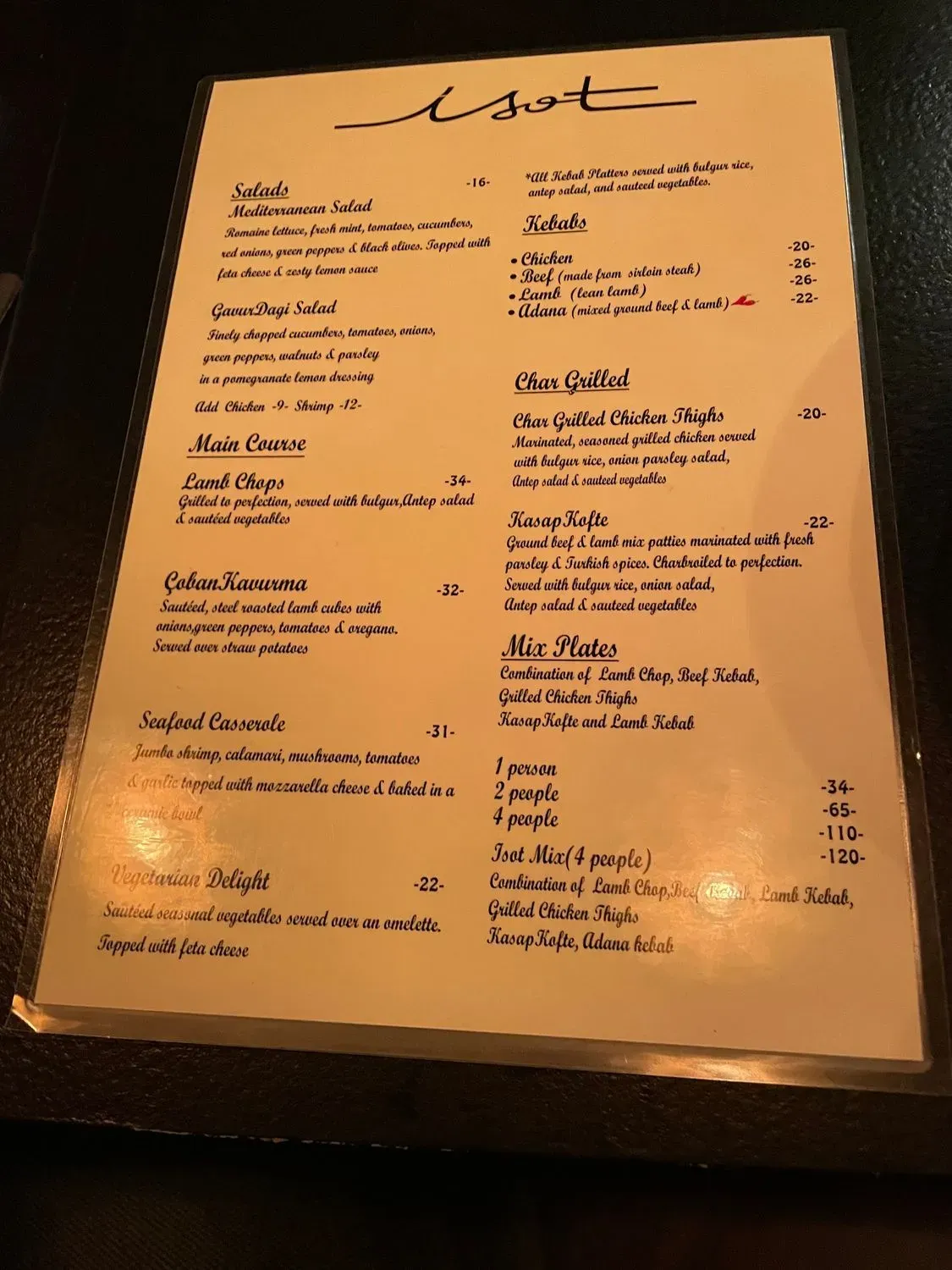 Menu 3