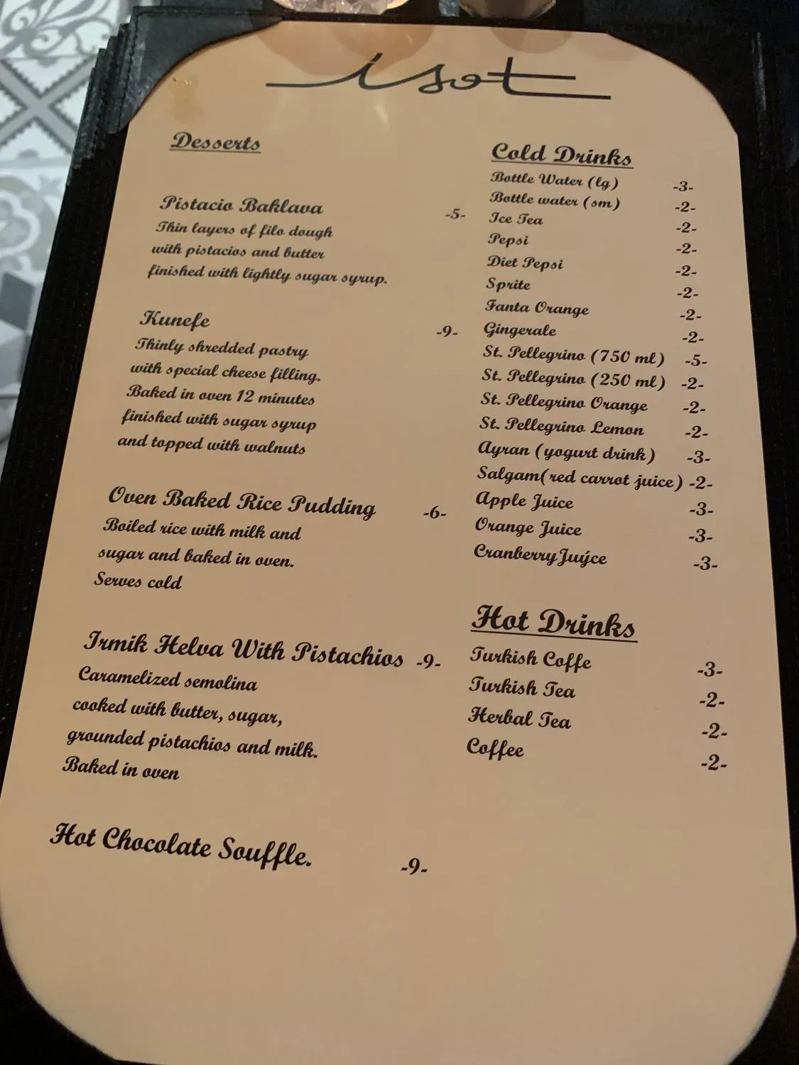 Menu 4