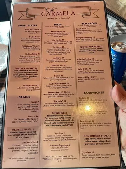 Menu 1