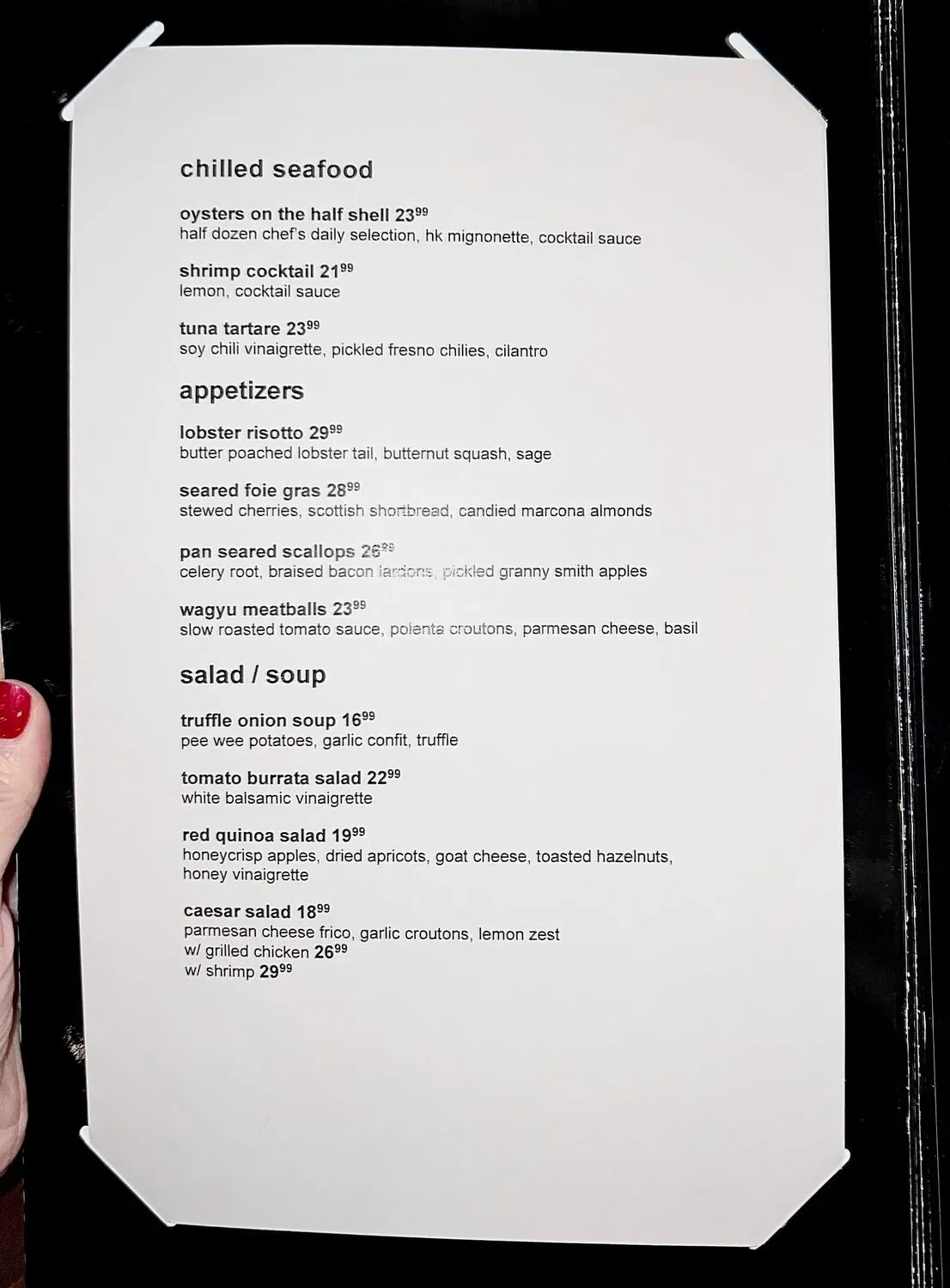 Hell's Kitchen Menu - Updated October 2025