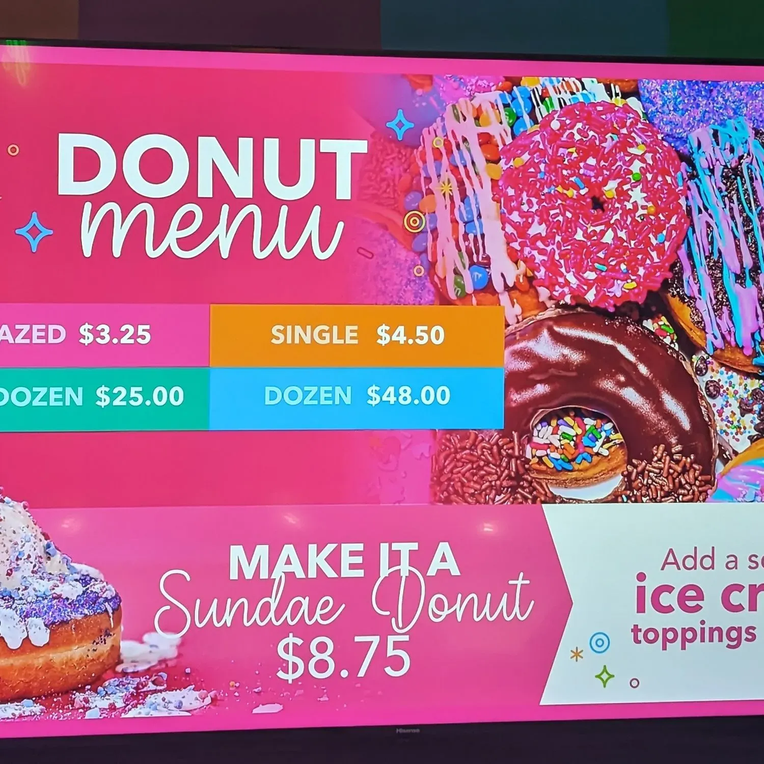 Sundae Donuts Pier Village Menu - Updated October 2025