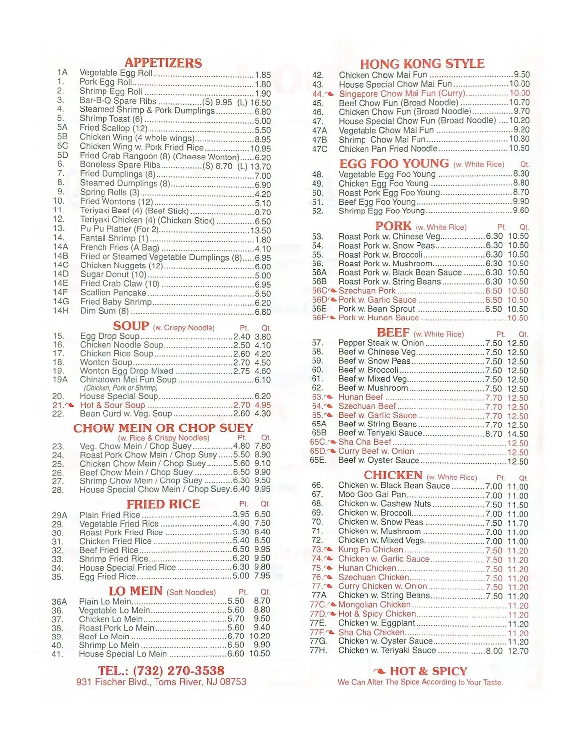 Menu 4