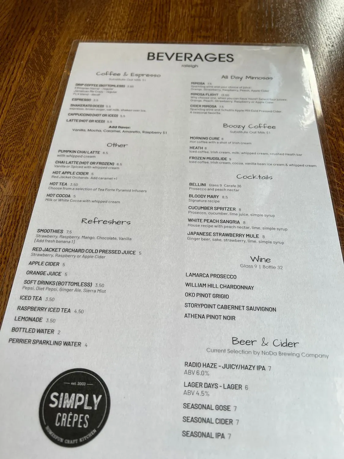 Menu 2