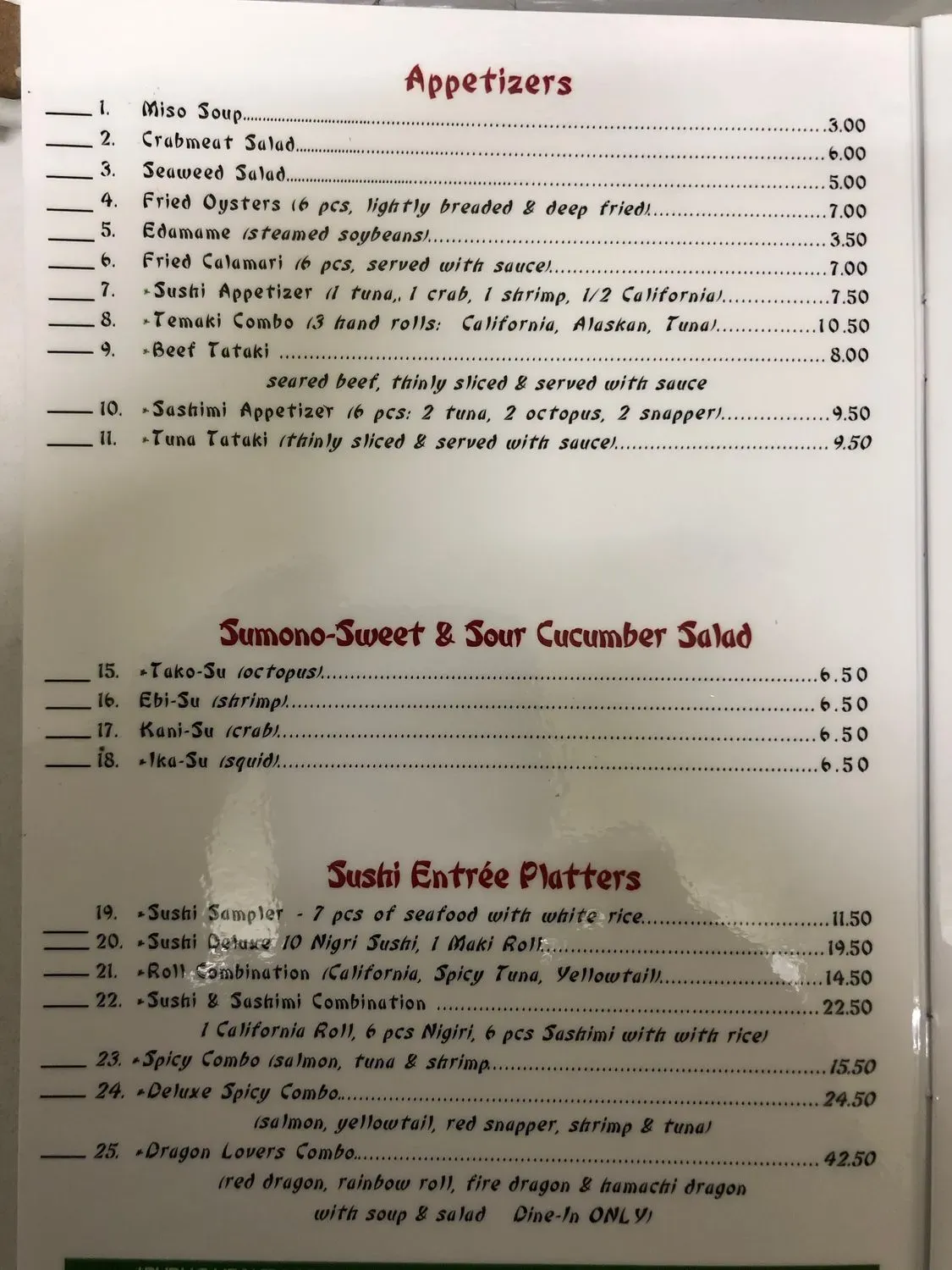 Shoto's Japanese Seafood and Steak House Menu - Updated October 2025