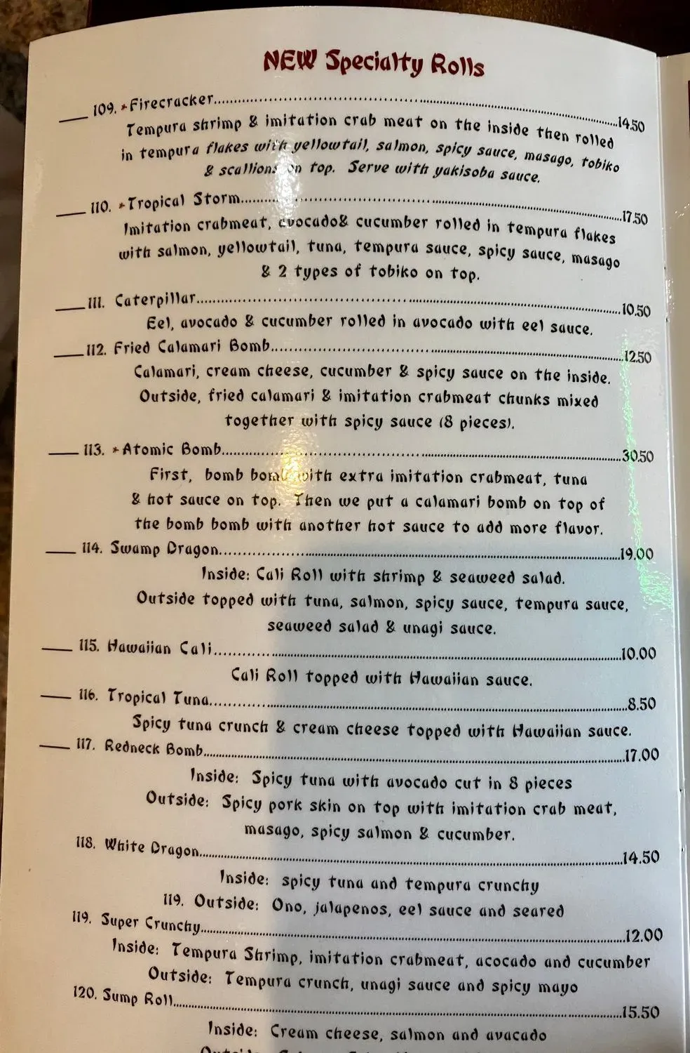 Menu 4