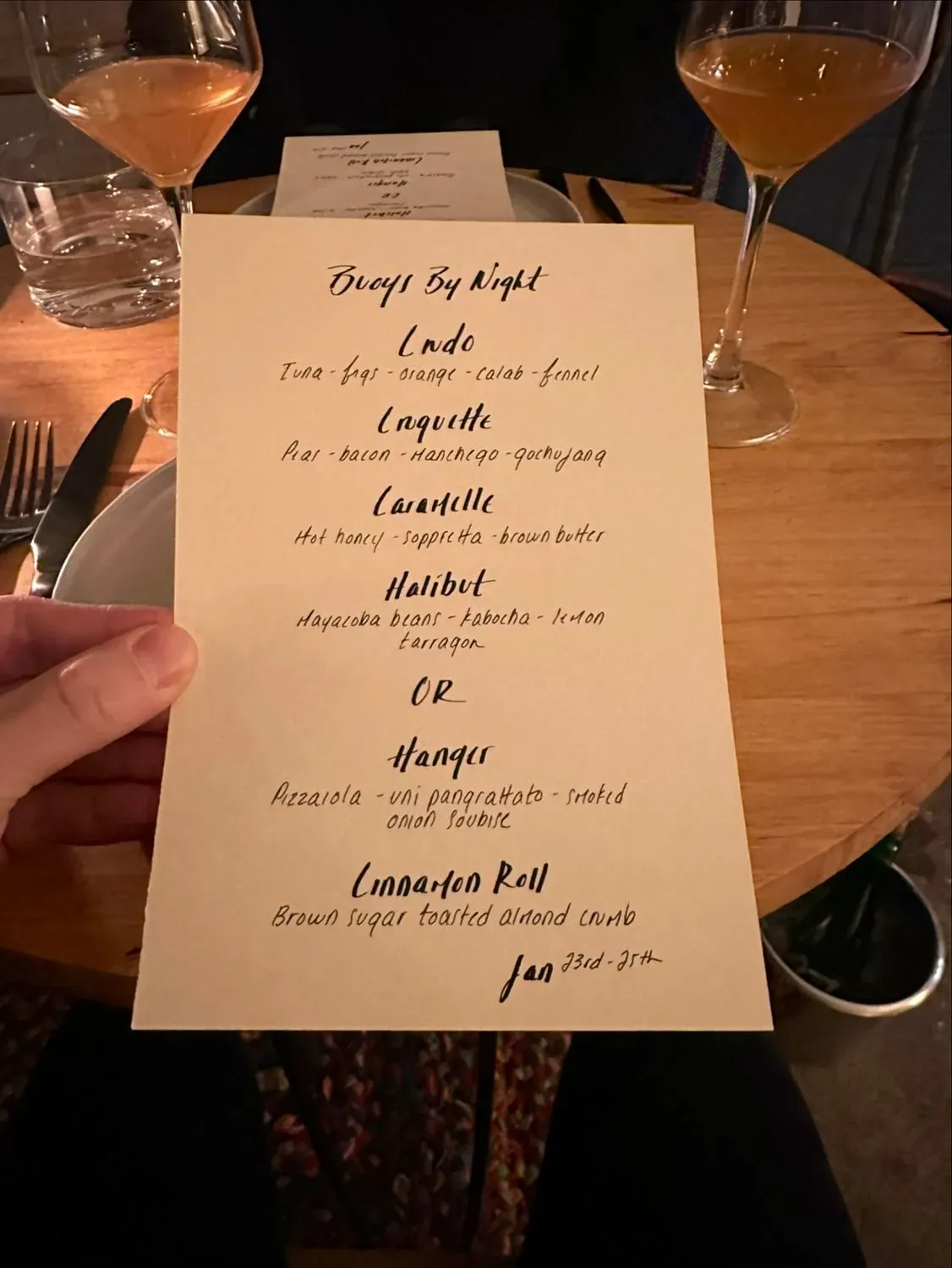 Buoy's Menu - Updated October 2025