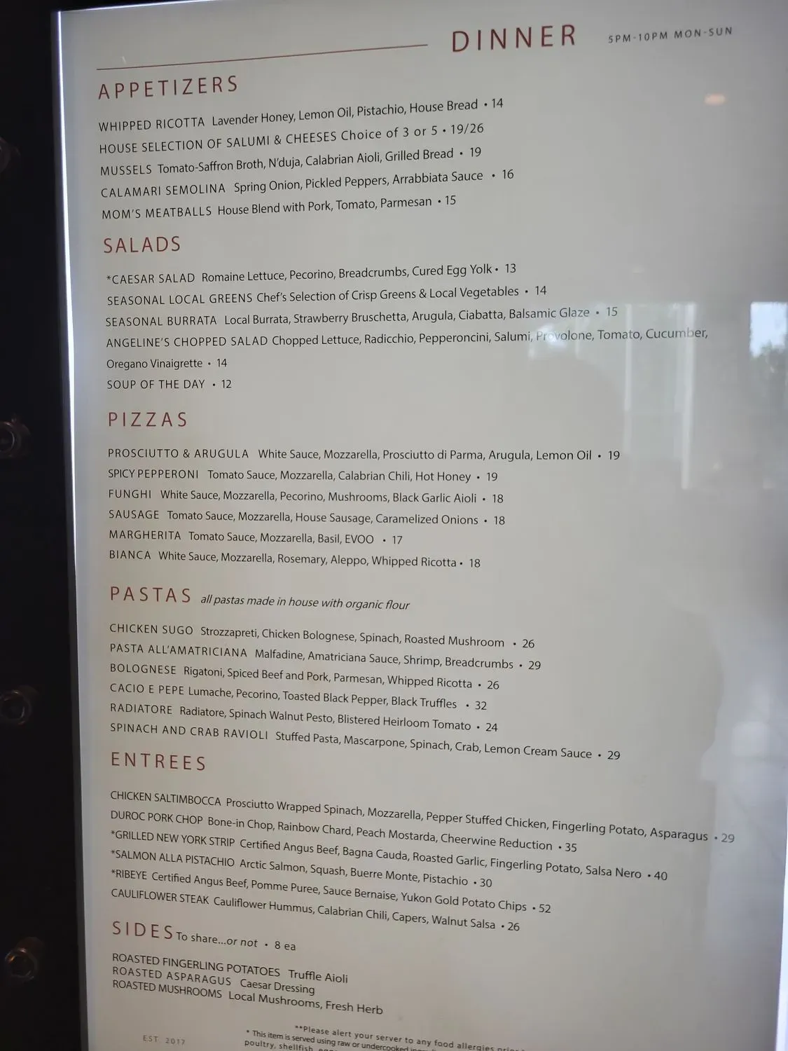 Menu 5