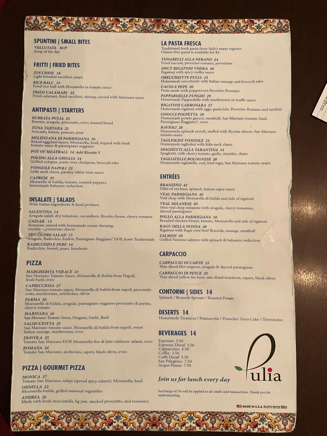 Menu 2