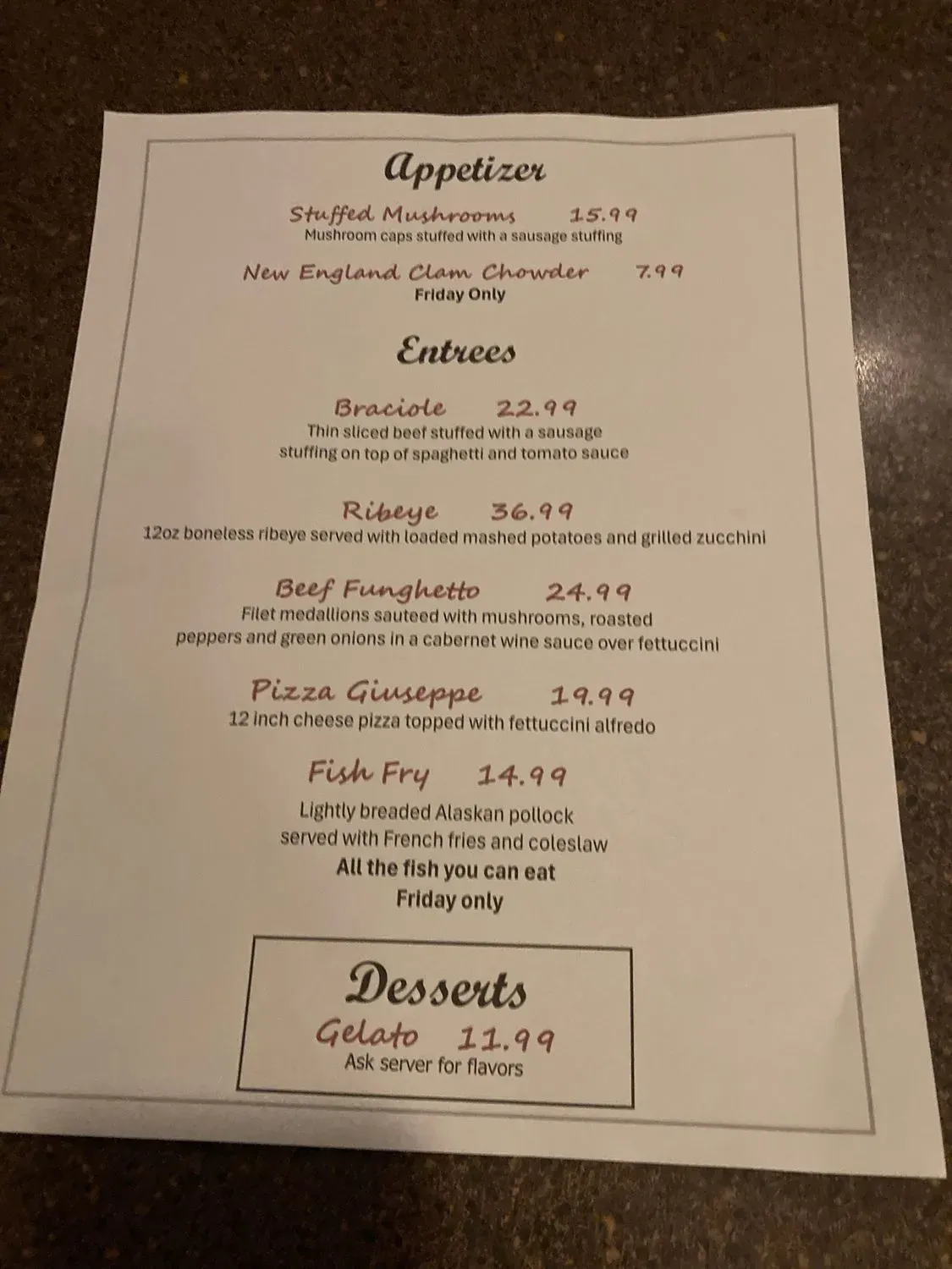 Menu 4