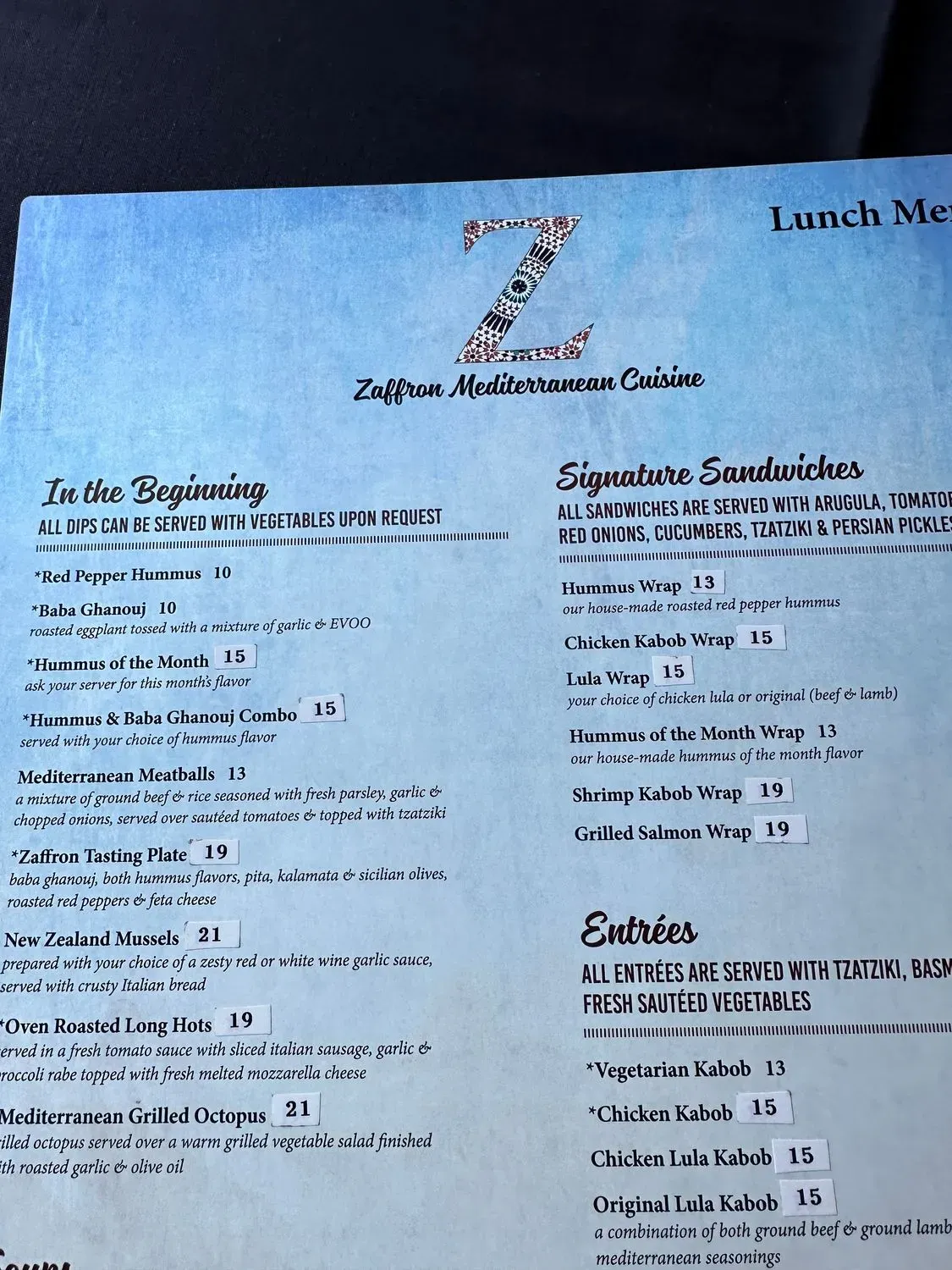 Menu 2