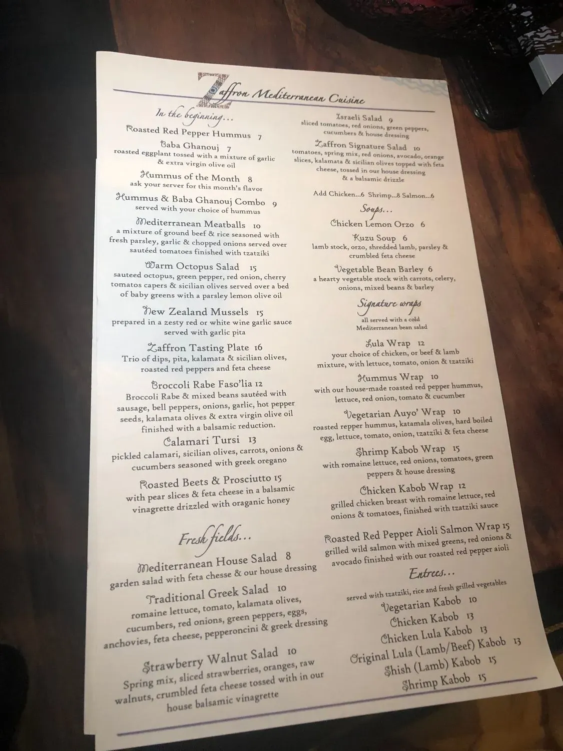 Menu 4