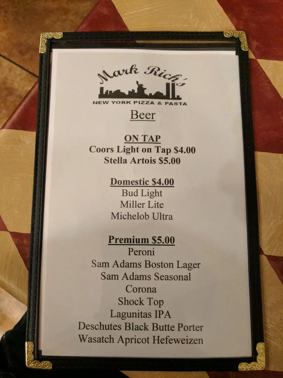 Menu 4