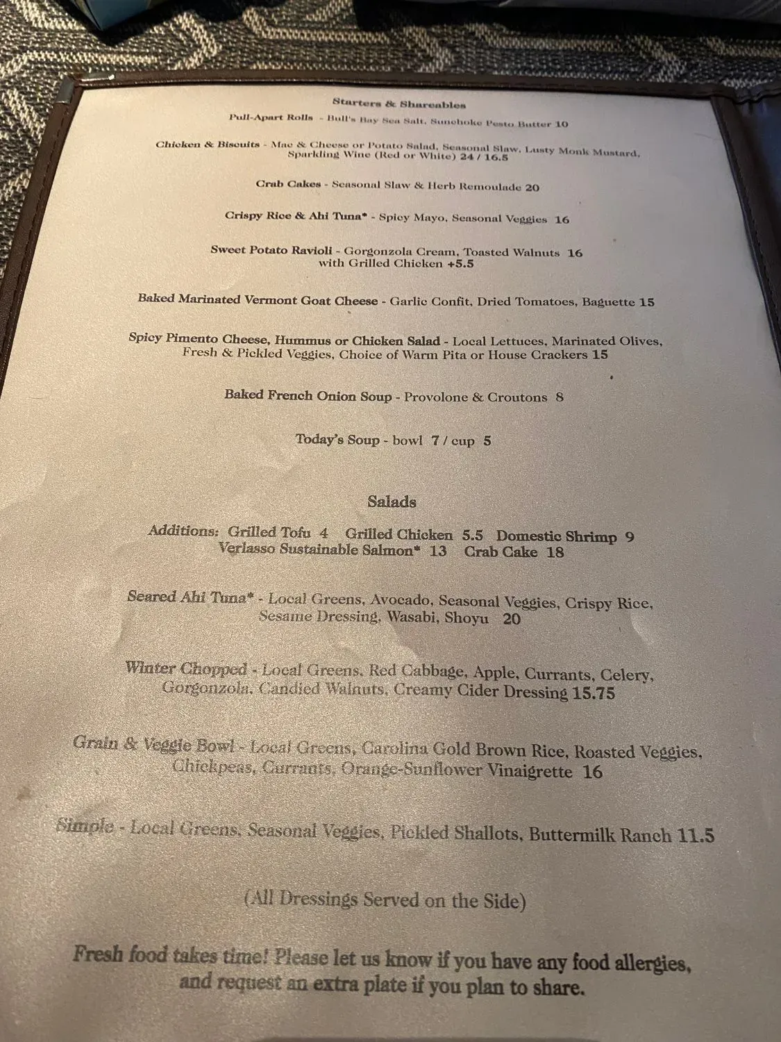 Menu 4