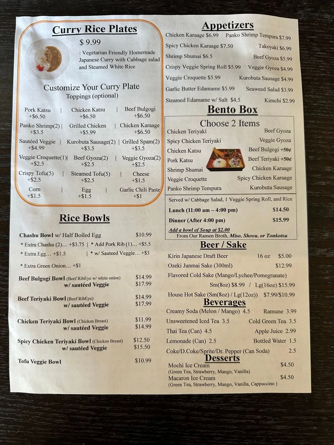 Menu 4