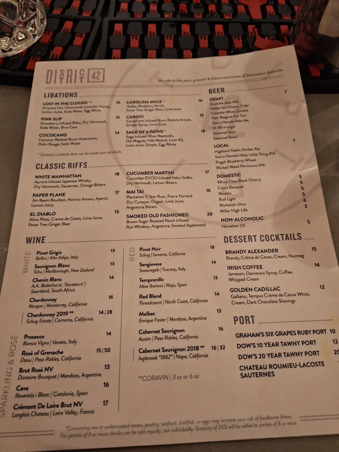 Menu 5