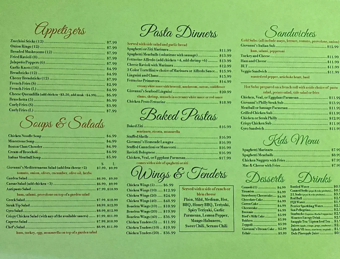 Menu 3