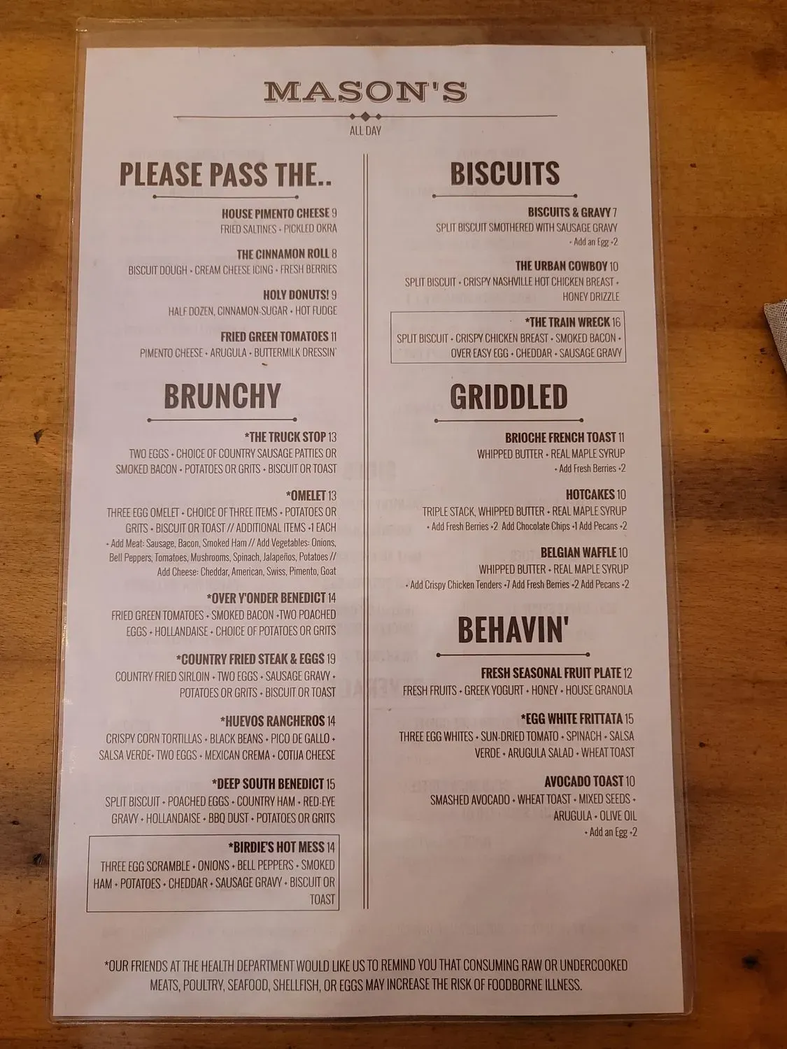 Menu 5