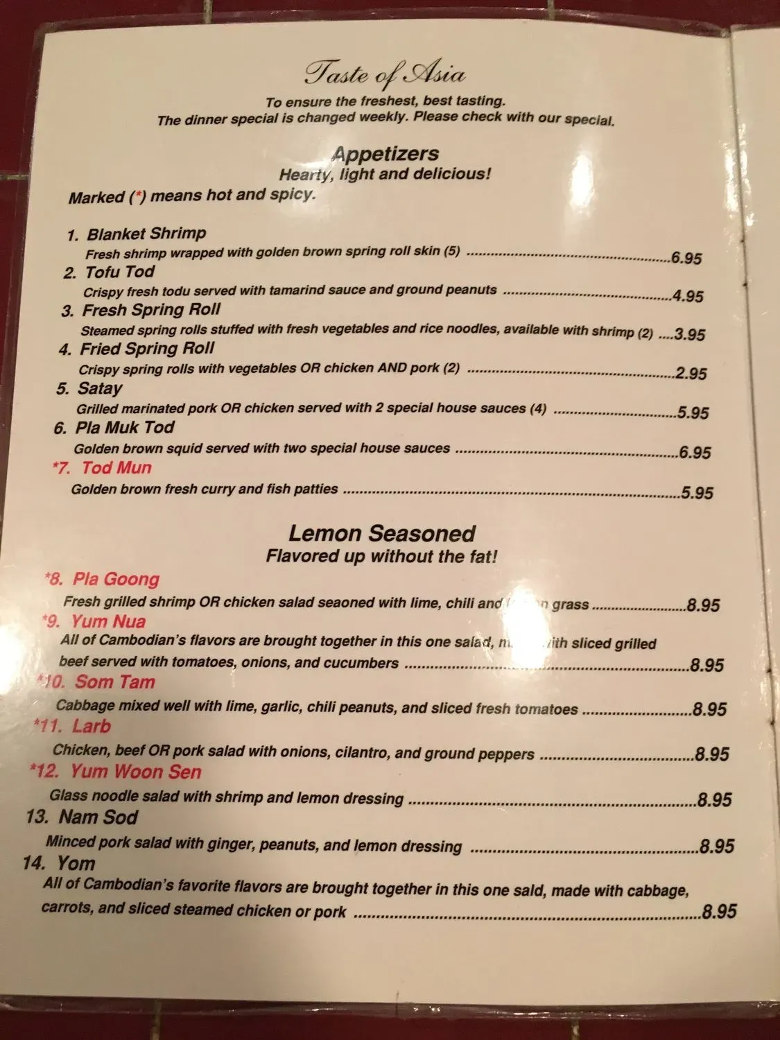 Menu 4