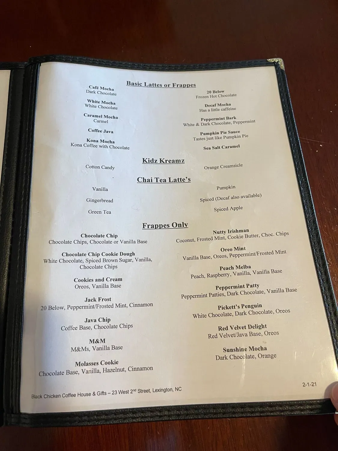 Menu 1