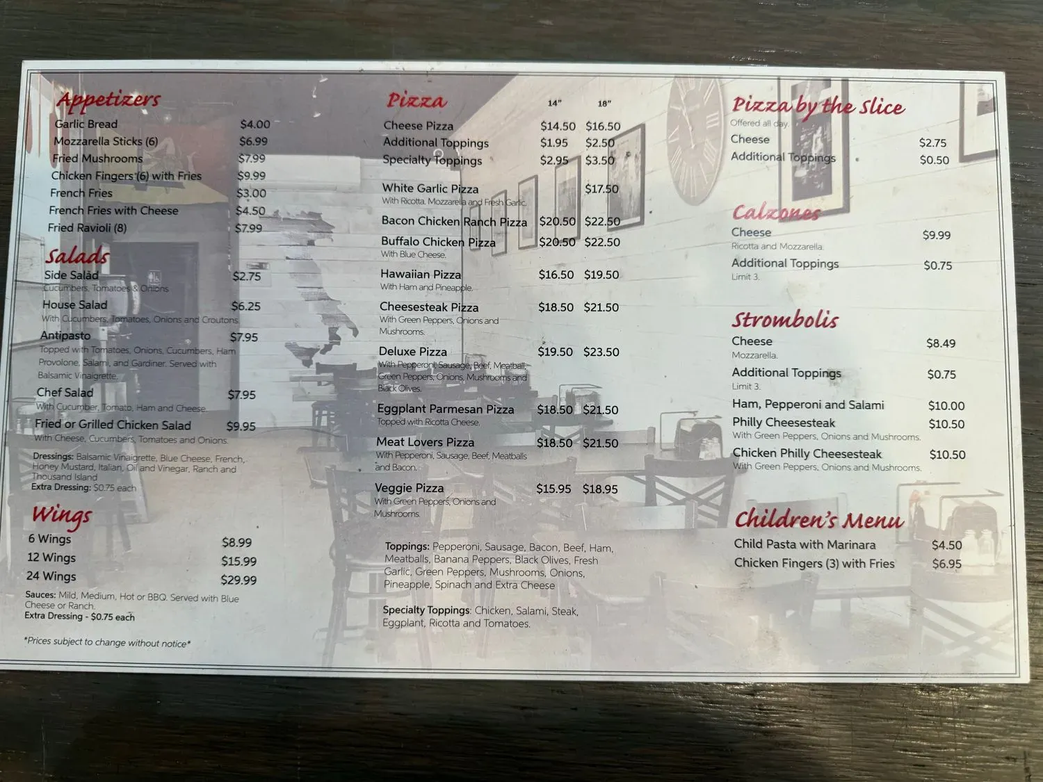 Menu 2