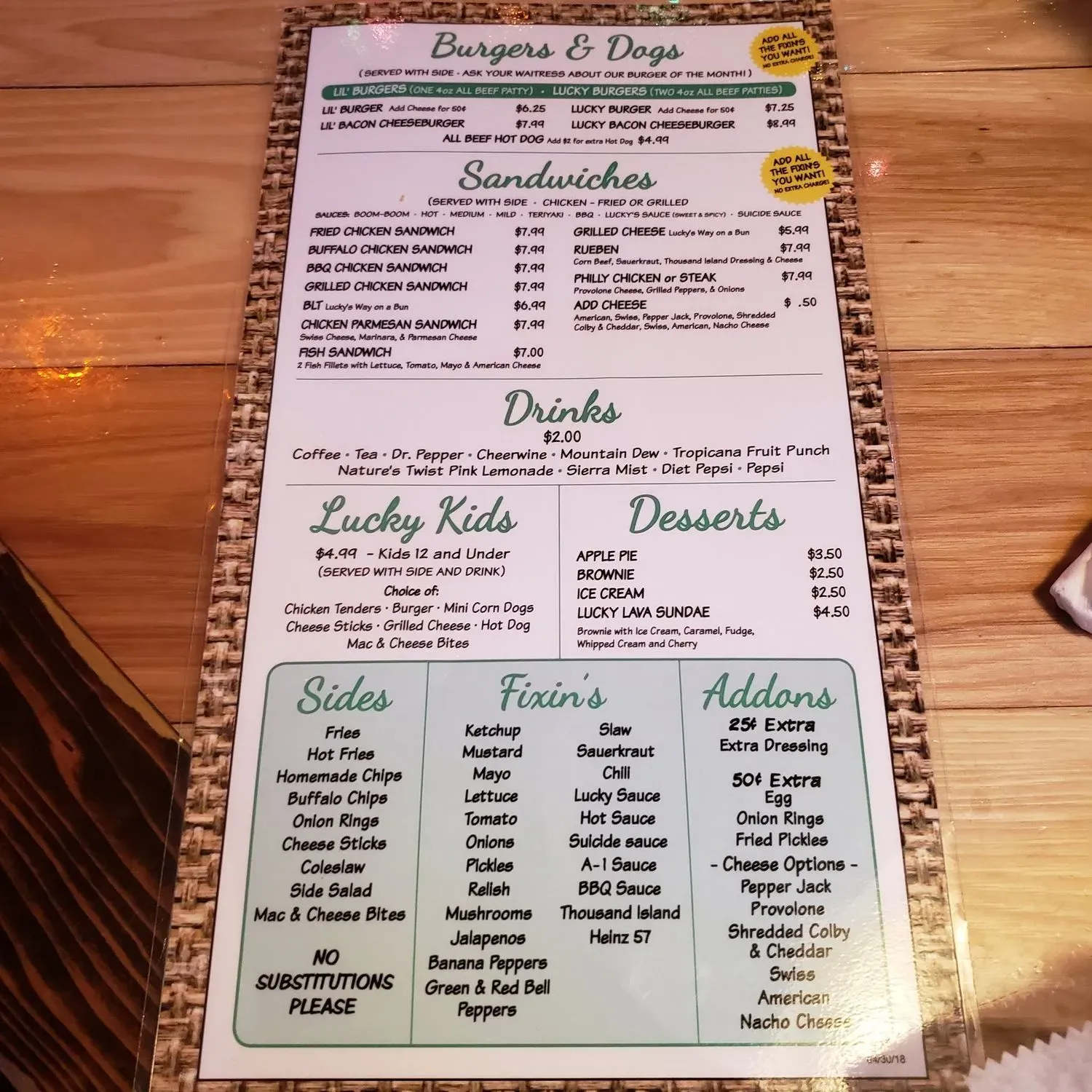 Menu 4