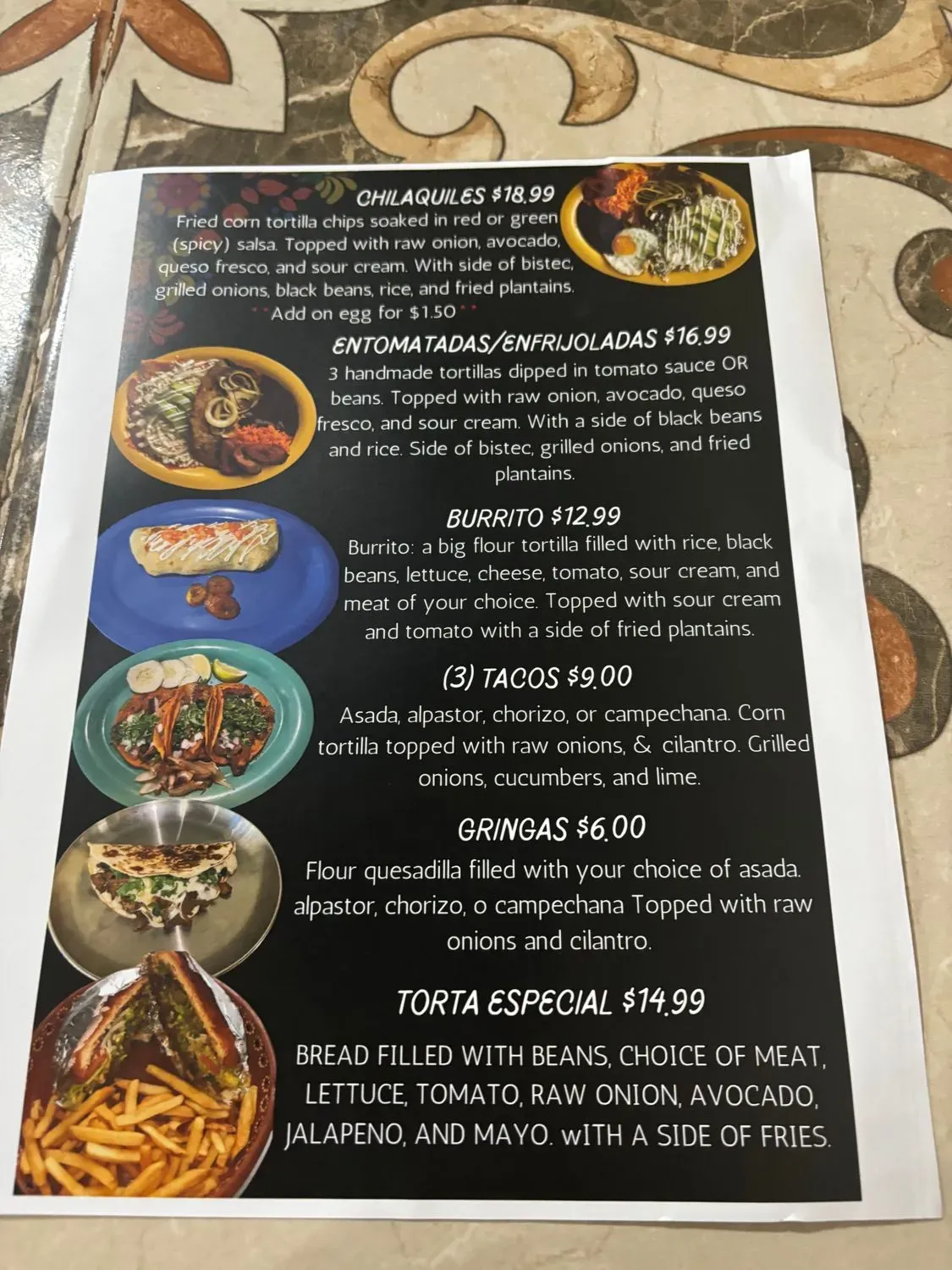 Menu 5