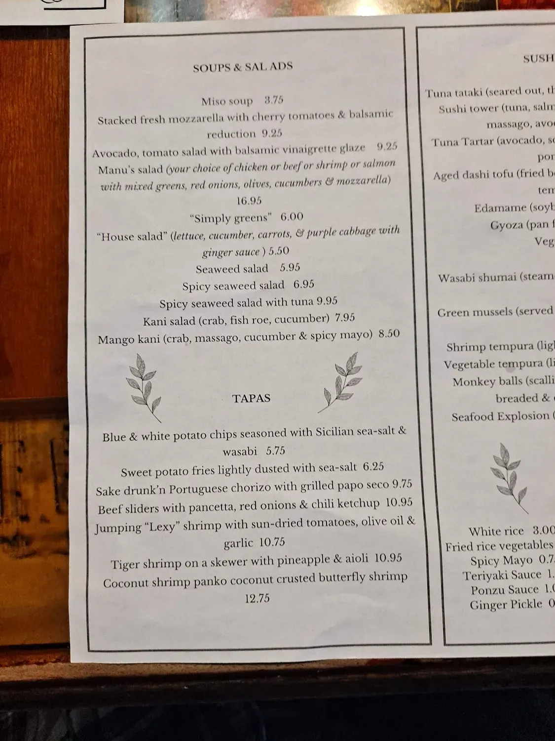 Menu 2