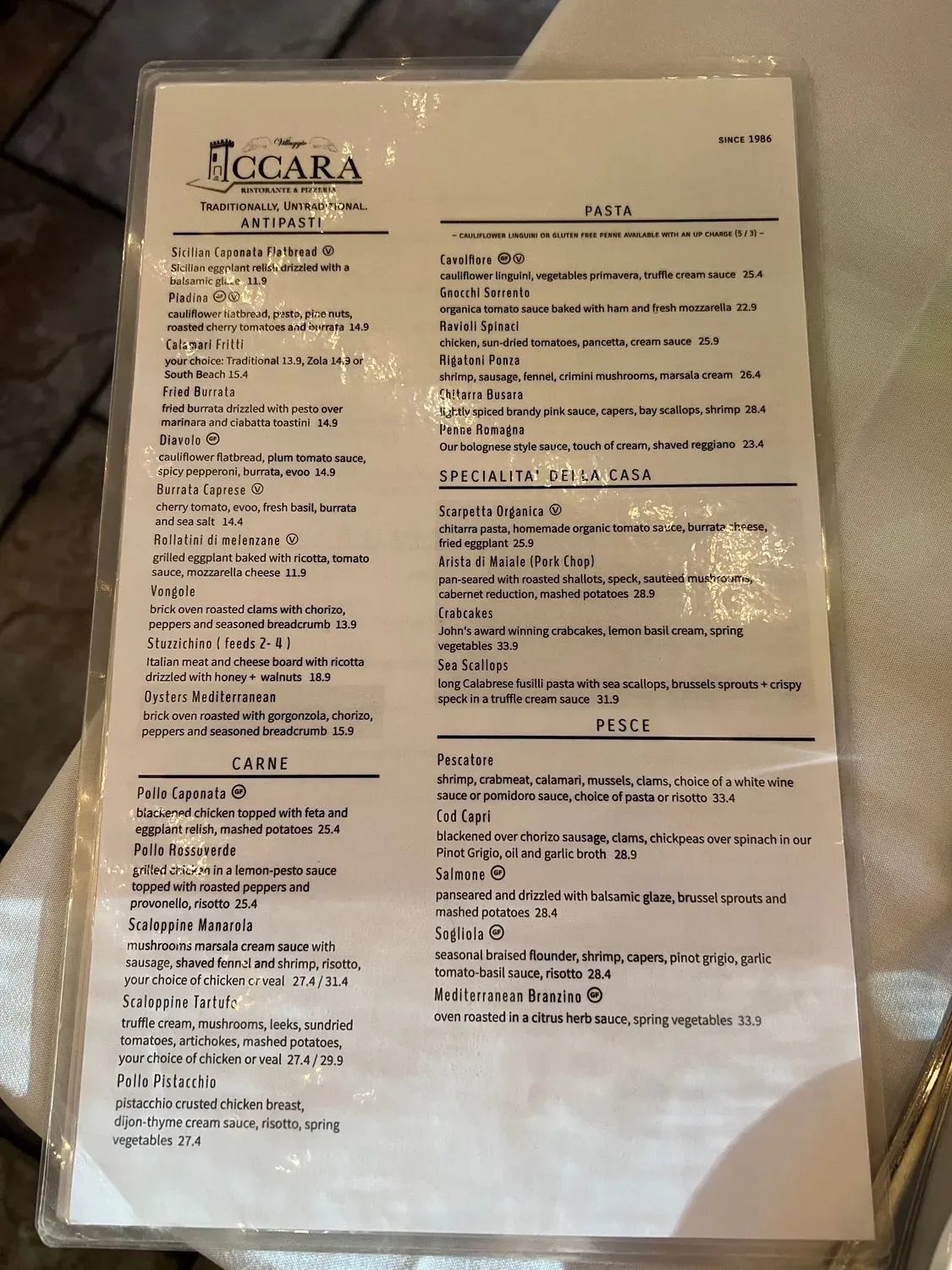 Menu 1